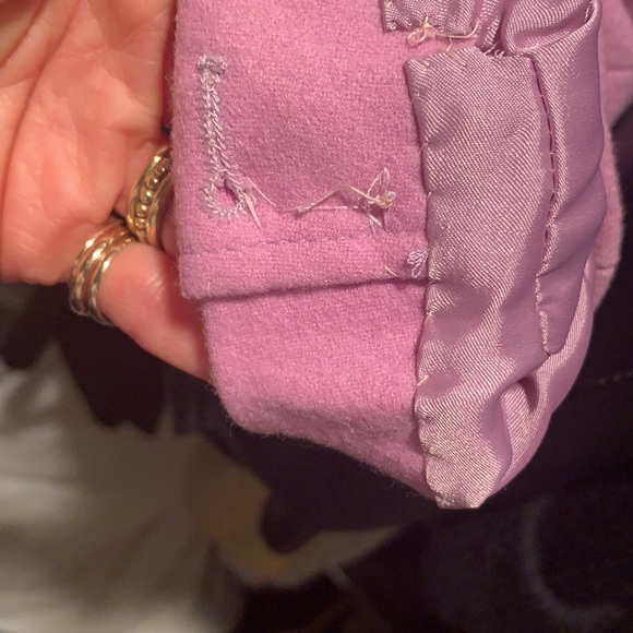 Theory NWOT Camelia Pink Wool Pea Coat.  6 - Picture 9 of 10